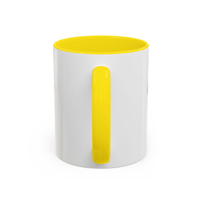 Inspirational Butterfly Coffee Mug with yellow handle and interior, perfect for gifting and motivational moments.