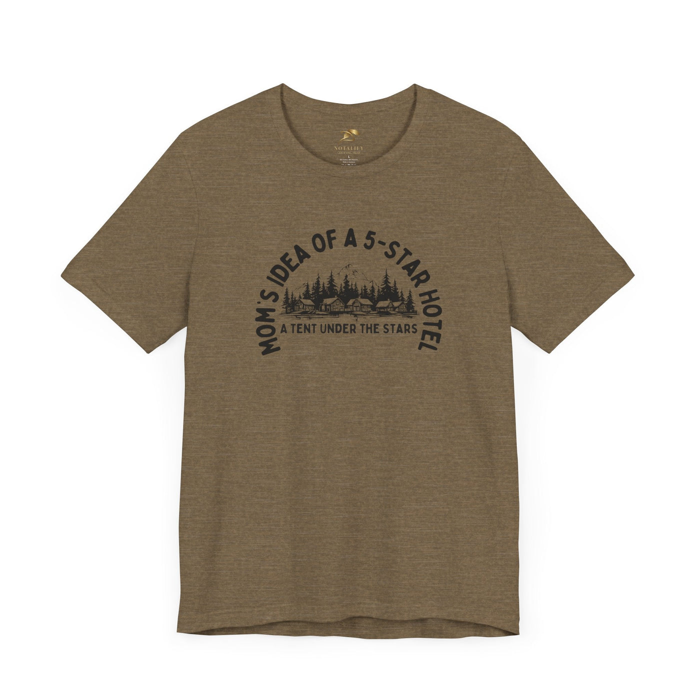 Mom's 5-Star Hotel Camping Tee, Unisex Comfort Shirt, Nature Lover Gif