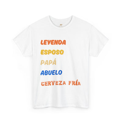 Funny Grandpa Beer Shirt | Leyenda Desde Esposo Papá Abuelo Tee | Spanish Dad Gift | Fathers Day Latino Humor T-Shirt for Men | Gift for Dad