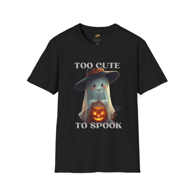 NOTALIFY Too Cute to Spook Halloween Ghost TEE | Adorable Pumpkin Lantern Tee | Cotton Short Sleeve | Fall Outfit for Kids
