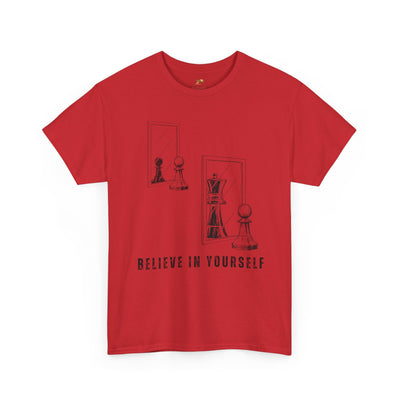 Believe in Yourself. Chess Pawn to King Reflection Tee | Inspirational Self-Esteem Tee | Motivational Shirt | Growth Mindset Gift | Unisex