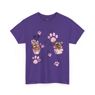 Pet Lover Unisex Heavy Cotton Tee, Love My Pet Shirt, Dog Cat Owner Gift, Animal Lover Apparel, Customized Pet Tee - NOTALIFY