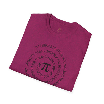 Pi Day Unisex Softstyle T-Shirt, Math Geek Gift, Irrationally Awesome 