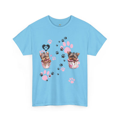 Pet Lover Unisex Heavy Cotton Tee, Love My Pet Shirt, Dog Cat Owner Gift, Animal Lover Apparel, Customized Pet Tee - NOTALIFY