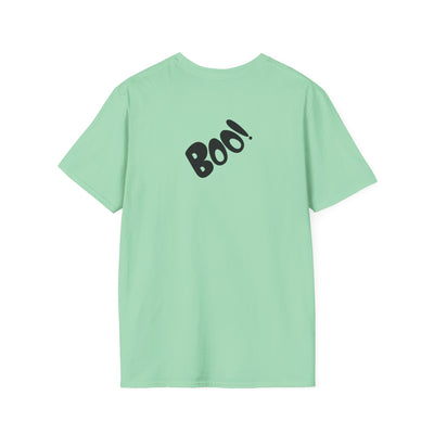 NOTALIFY Just Here for the Boo Dog Halloween TEE | Cute Puppy Costume | Soft Cotton | Fun Fall Outfit for Kids & Adults
