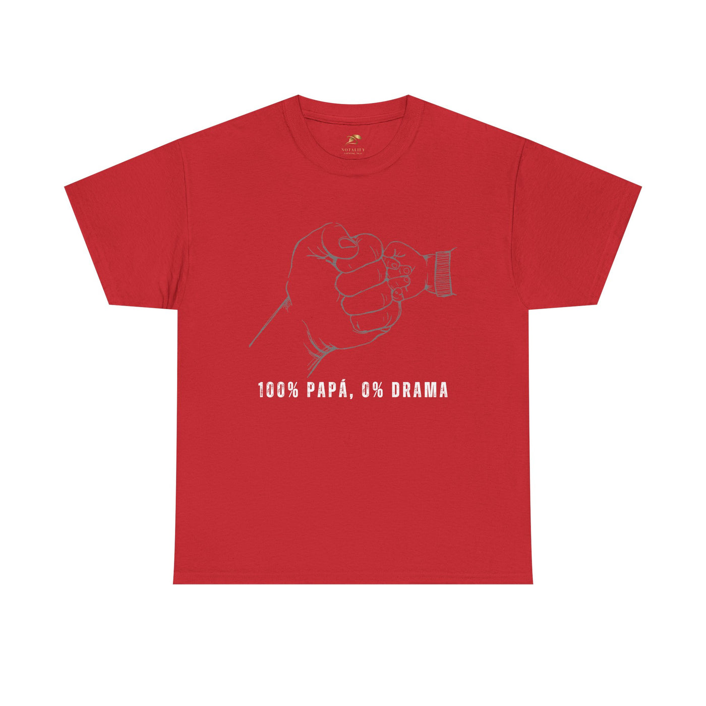100 Percent Papá 0 Percent Drama Shirt | Funny Spanish Dad Tee | Fathers Day Gift for Dad| Cool Latino Dad Shirt | Parent Humor Graphic Tee