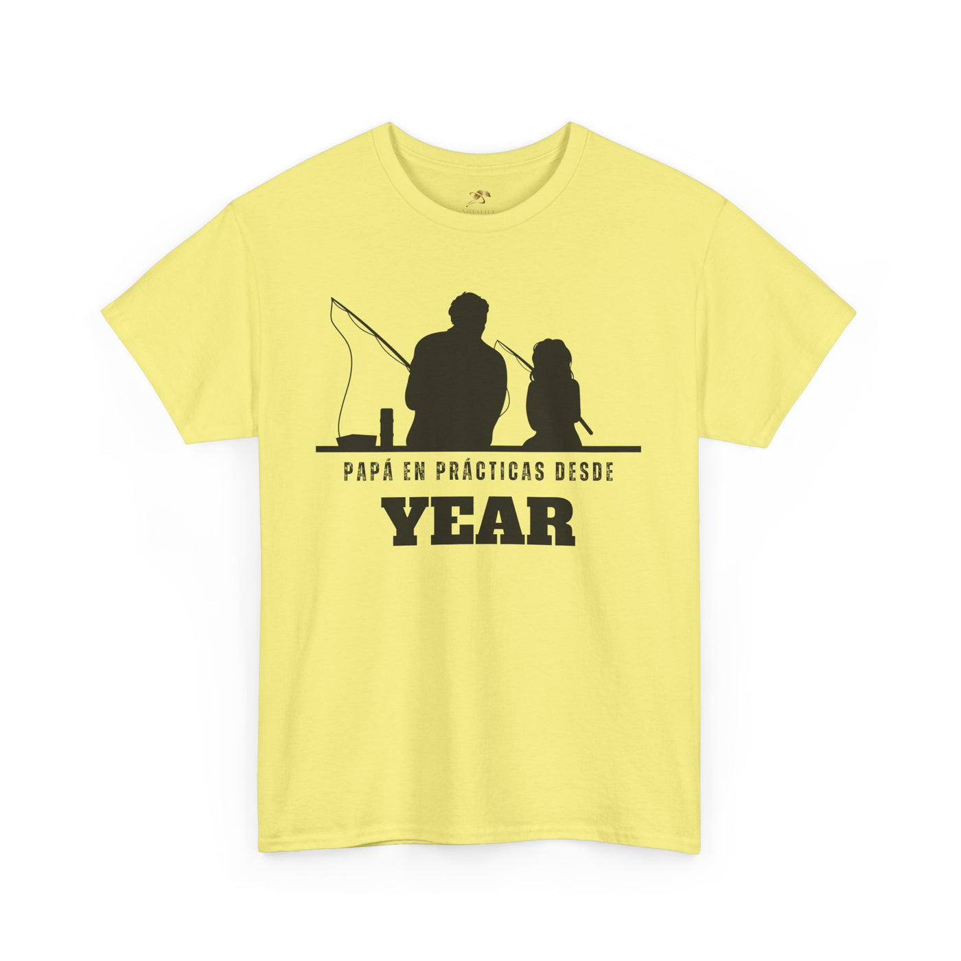 Fishing Dad Shirt | Papá en Prácticas Desde [Year] | Personalized Dad & Son/Daughter Fishing Tee | Fathers Day Gift | Spanish Custom T-Shirt