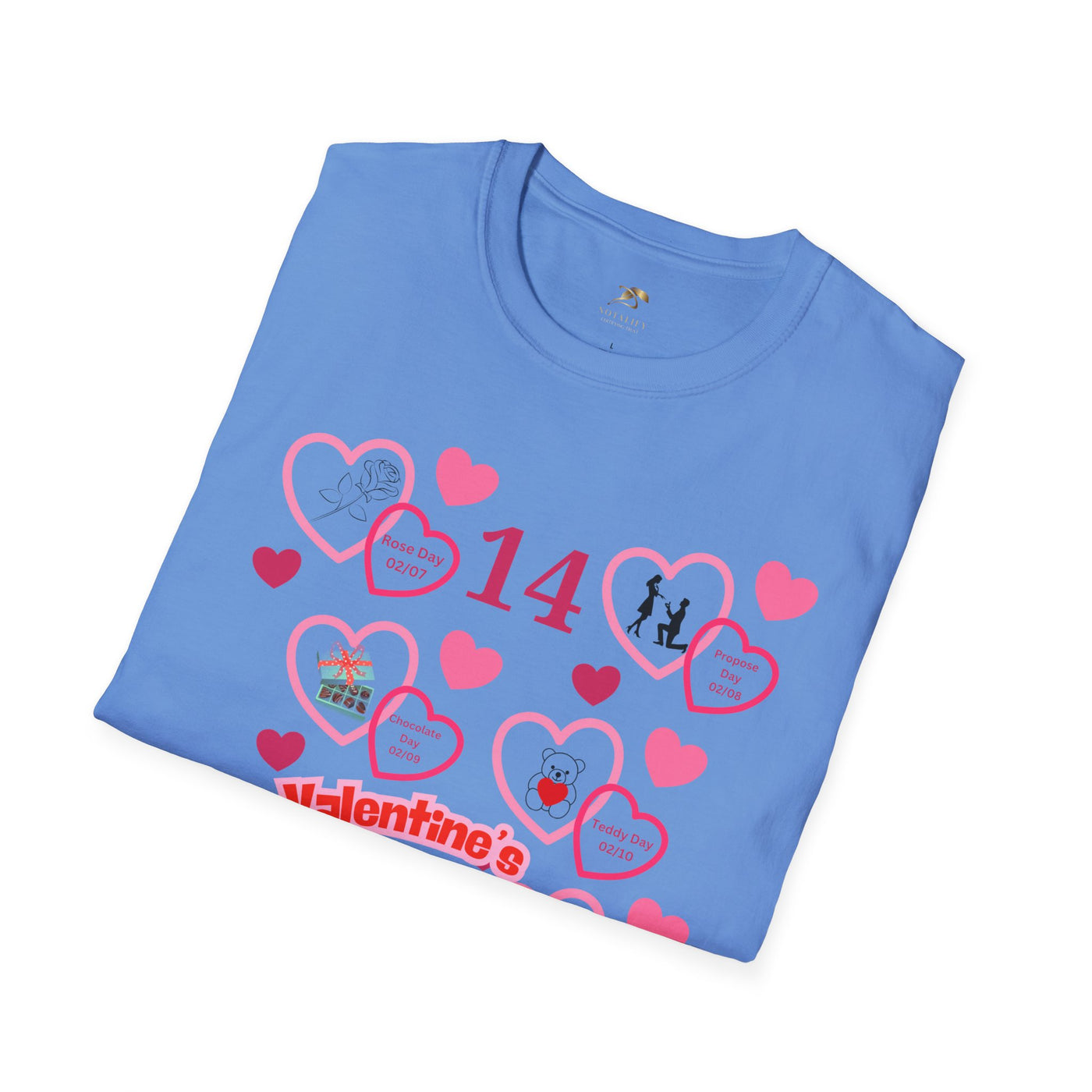 Valentines Week Love Unisex T-Shirt - Kiss Day Proposal Promise Hug Teddy Chocolate Tee Gift for Him - NOTALIFY