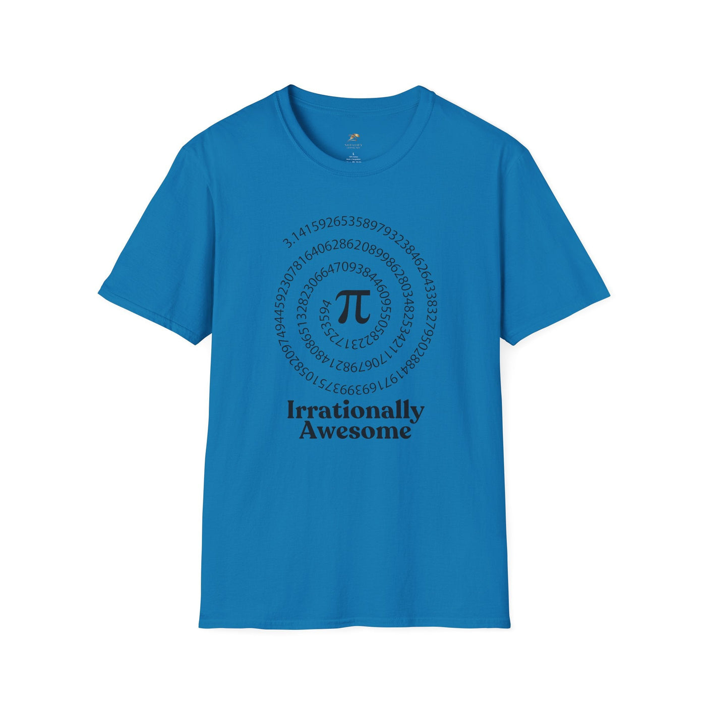 Pi Day Unisex Softstyle T-Shirt, Math Geek Gift, Irrationally Awesome 