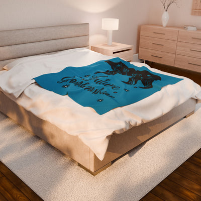 Cozy Velveteen Plush Blanket, Perfect Gift for Moms and Grandmothers, Nursery Decor and Baby Showers, Soft Throw for Home - NOTALIFY