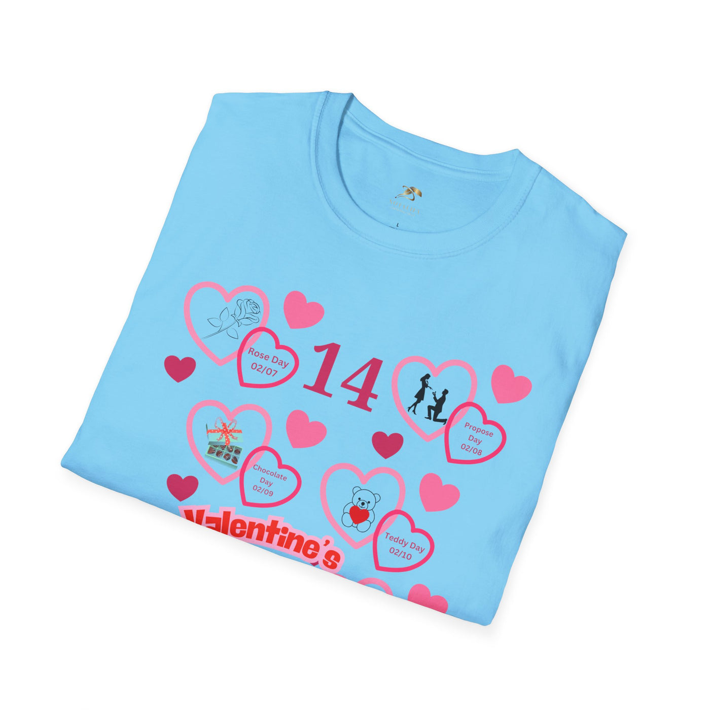 Valentines Week Love Unisex T-Shirt - Kiss Day Proposal Promise Hug Teddy Chocolate Tee Gift for Him - NOTALIFY