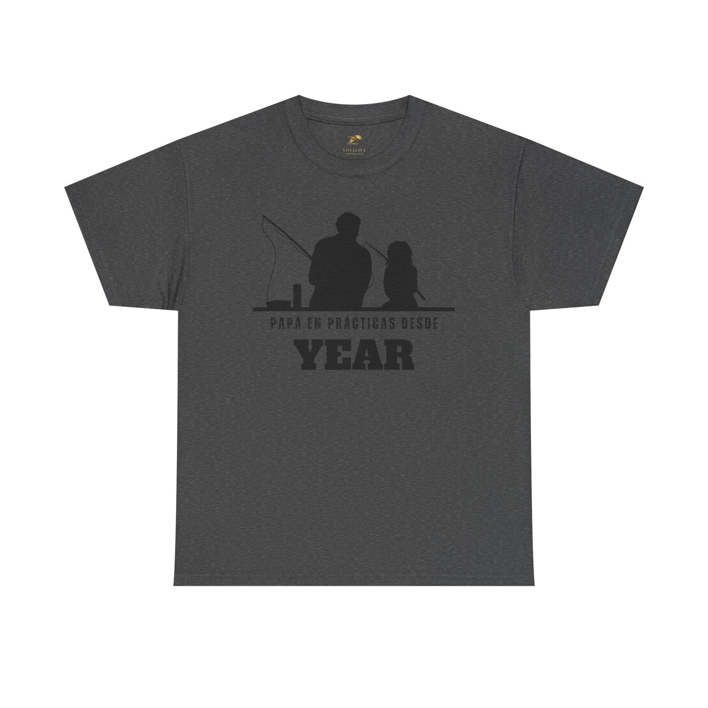 Fishing Dad Shirt | Papá en Prácticas Desde [Year] | Personalized Dad & Son/Daughter Fishing Tee | Fathers Day Gift | Spanish Custom T-Shirt