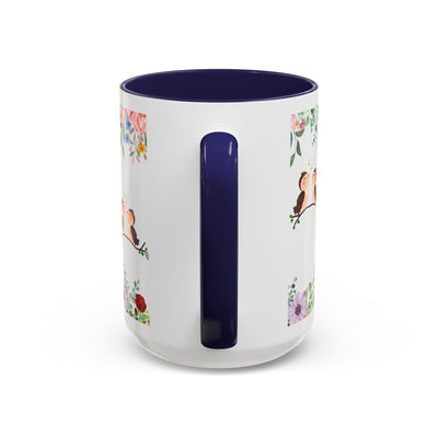 Mug, Inspirational Ceramic Cup w/ Flower Design, Bloom where you are planted, Gift for her/him, Quote Tea Mug, Home Office Decor, - NOTALIFY