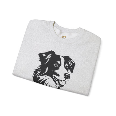 Collie Lover Sweatshirt, Pet's Name Personalized Gift Idea, Collie Dog Owner Apparel, Custom Dog Paw Print Jumper, Comfy Crewneck - NOTALIFY