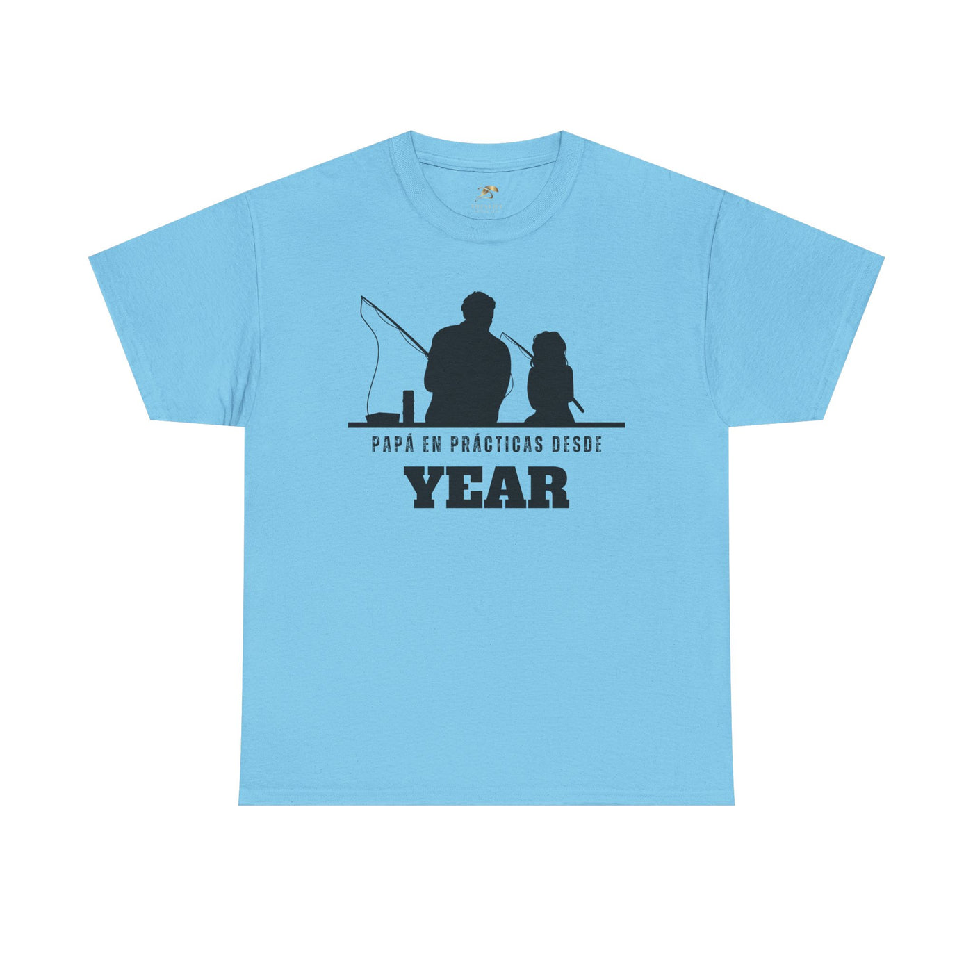 Fishing Dad Shirt | Papá en Prácticas Desde [Year] | Personalized Dad & Son/Daughter Fishing Tee | Fathers Day Gift | Spanish Custom T-Shirt