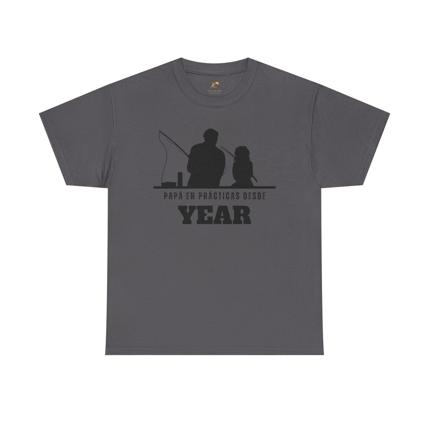 Fishing Dad Shirt | Papá en Prácticas Desde [Year] | Personalized Dad & Son/Daughter Fishing Tee | Fathers Day Gift | Spanish Custom T-Shirt