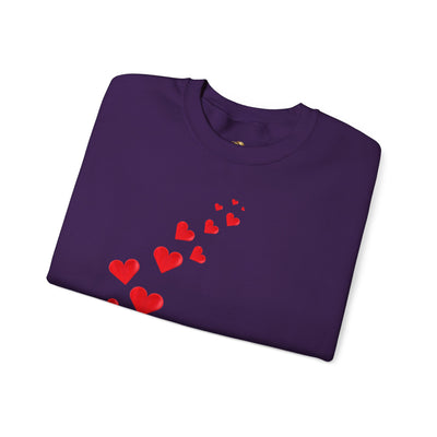 You are Enough Hearts Love Sweatshirt - Unisex Heavy Blend Crewneck, Gift for Him Her, Ultimate Comfort, Every Season, Unisex Sweatshirt - NOTALIFY