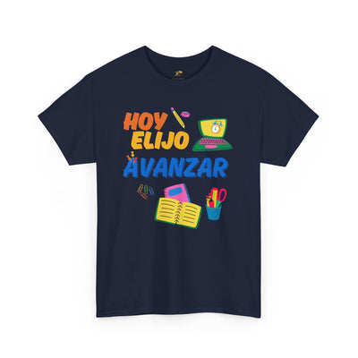 Hoy Elijo Avanzar Spanish Motivational T-Shirt | Back to School Teacher Tee | Growth Mindset Shirt | Spanish Student Gift | Unisex Tee