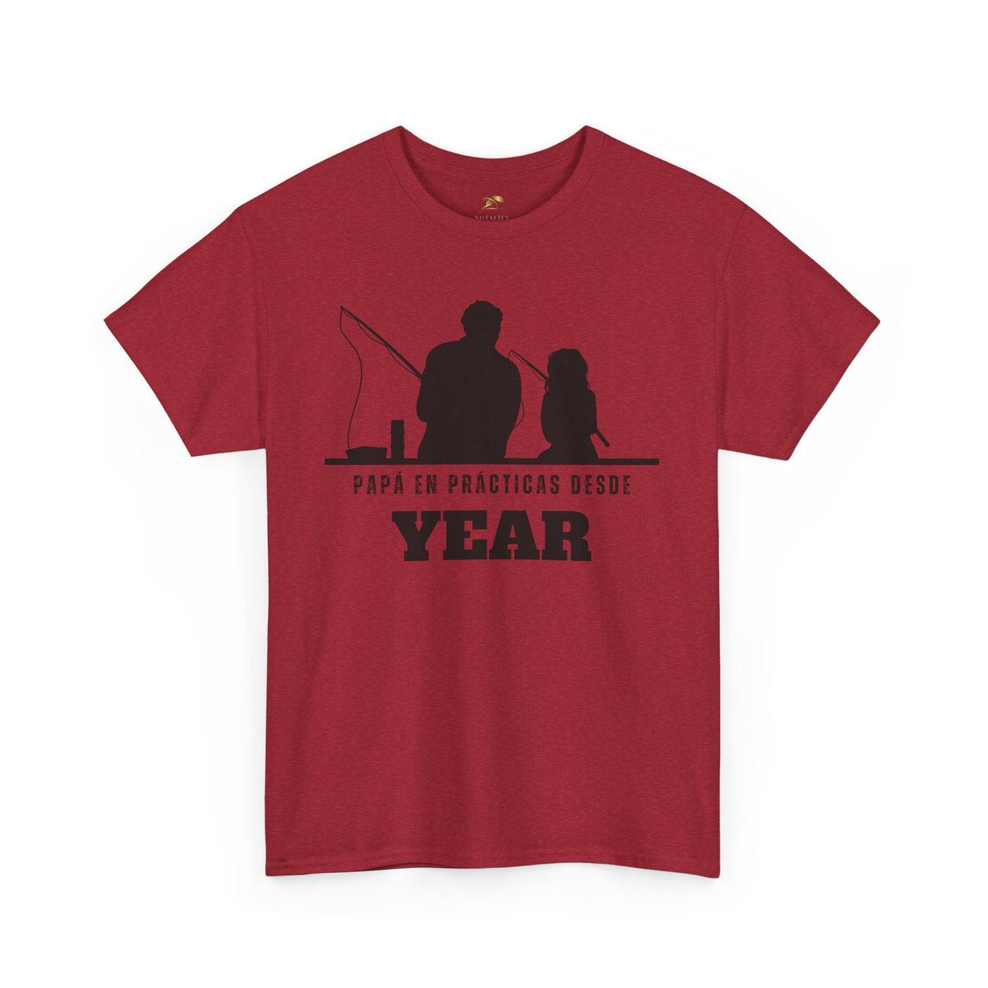 Fishing Dad Shirt | Papá en Prácticas Desde [Year] | Personalized Dad & Son/Daughter Fishing Tee | Fathers Day Gift | Spanish Custom T-Shirt
