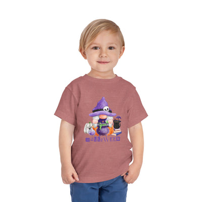NOTALIFY Halloween Gnome Toddler TEE 1| Cute Fall Tee with Pumpkin | Soft Cotton Short Sleeve | Spooky Autumn Outfit for Kids