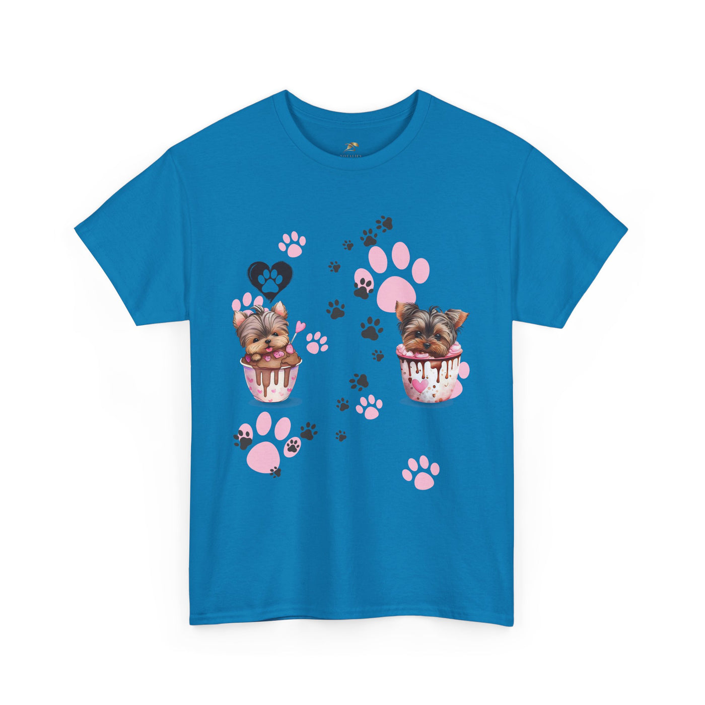 Pet Lover Unisex Heavy Cotton Tee, Love My Pet Shirt, Dog Cat Owner Gift, Animal Lover Apparel, Customized Pet Tee - NOTALIFY