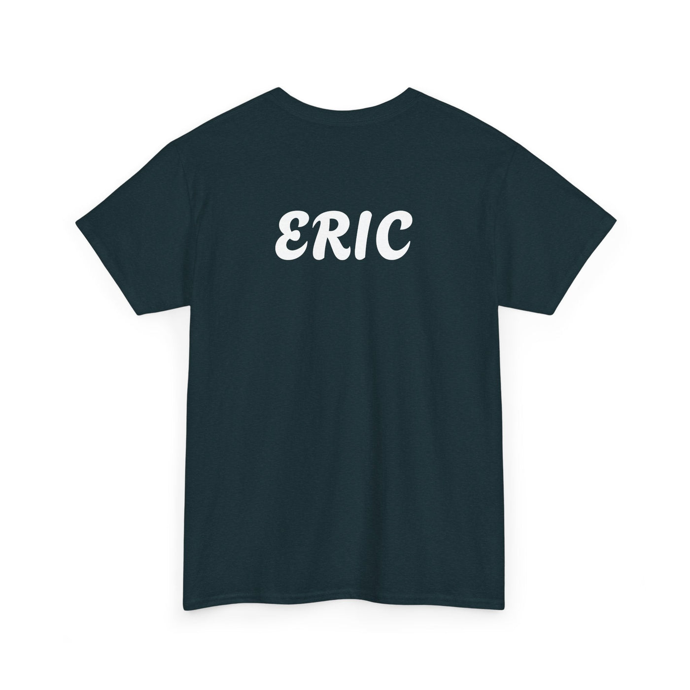 Unique "Be The Only One" barcode t-shirt in blue with a minimalist design