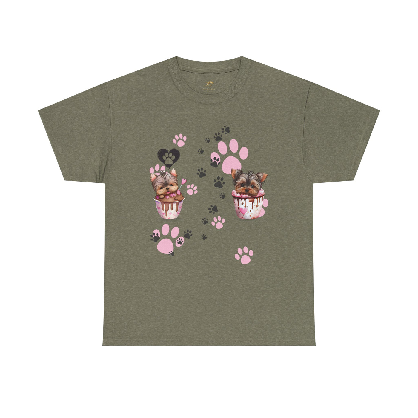 Pet Lover Unisex Heavy Cotton Tee, Love My Pet Shirt, Dog Cat Owner Gift, Animal Lover Apparel, Customized Pet Tee - NOTALIFY