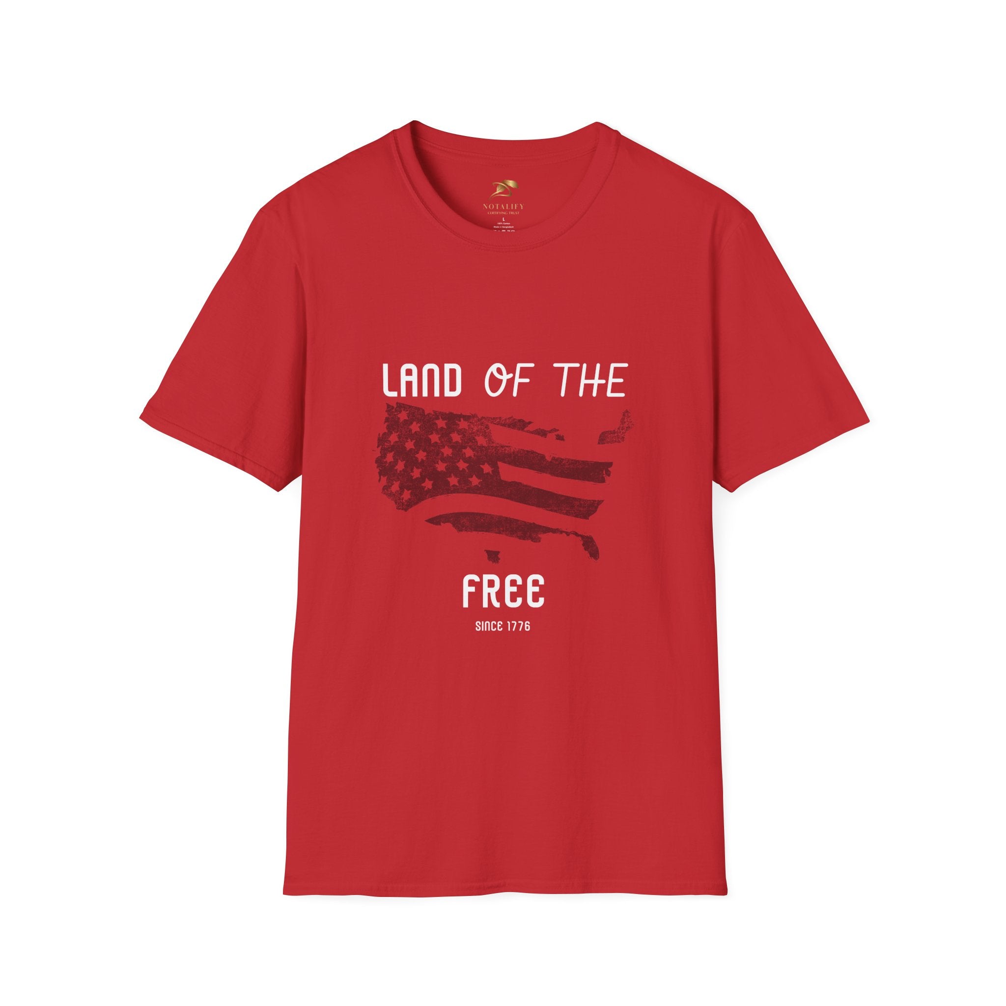 Unisex Patriotic Party T-Shirt featuring American flag design, perfect for Independence Day celebrations.