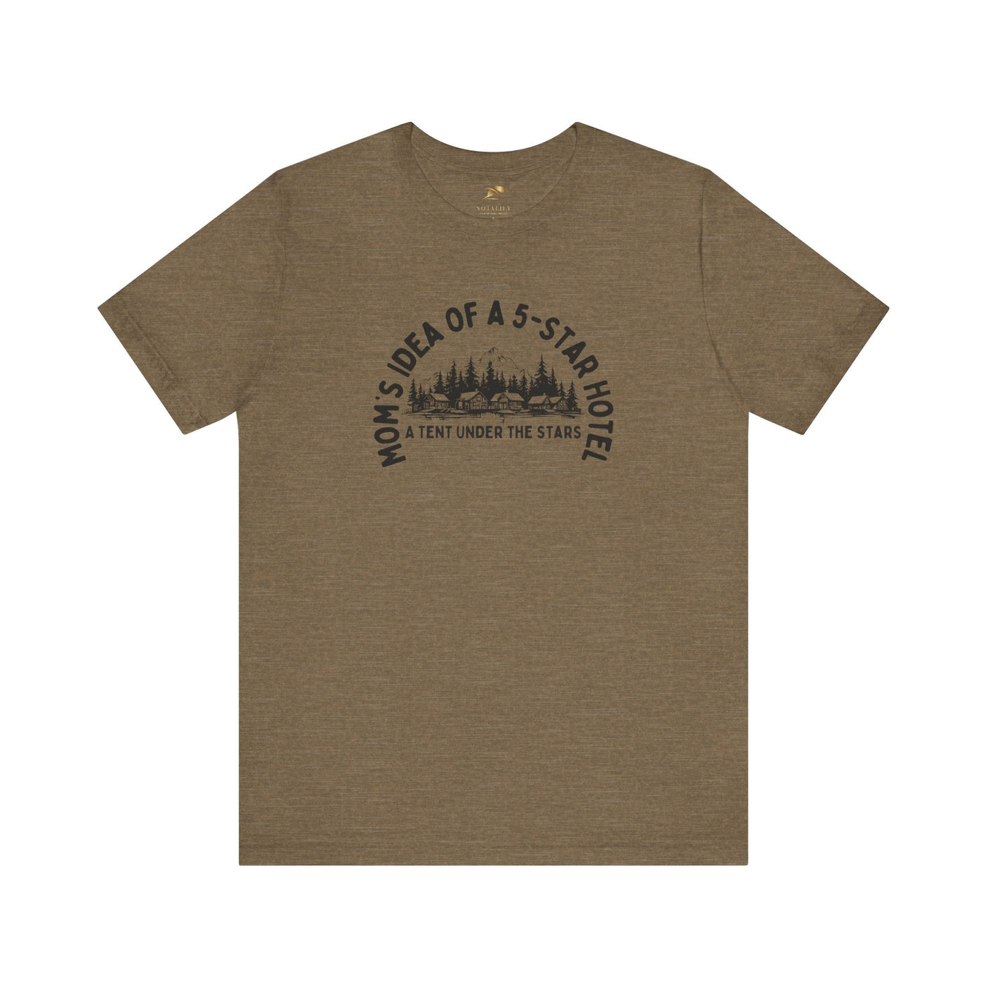Mom's 5-Star Hotel Camping Tee, Unisex Comfort Shirt, Nature Lover Gif