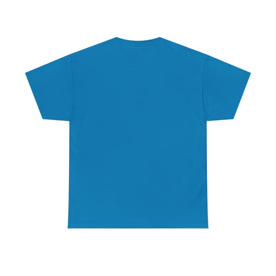 Retro vibe "Be Kind, Rewind Often" unisex t-shirt in blue.