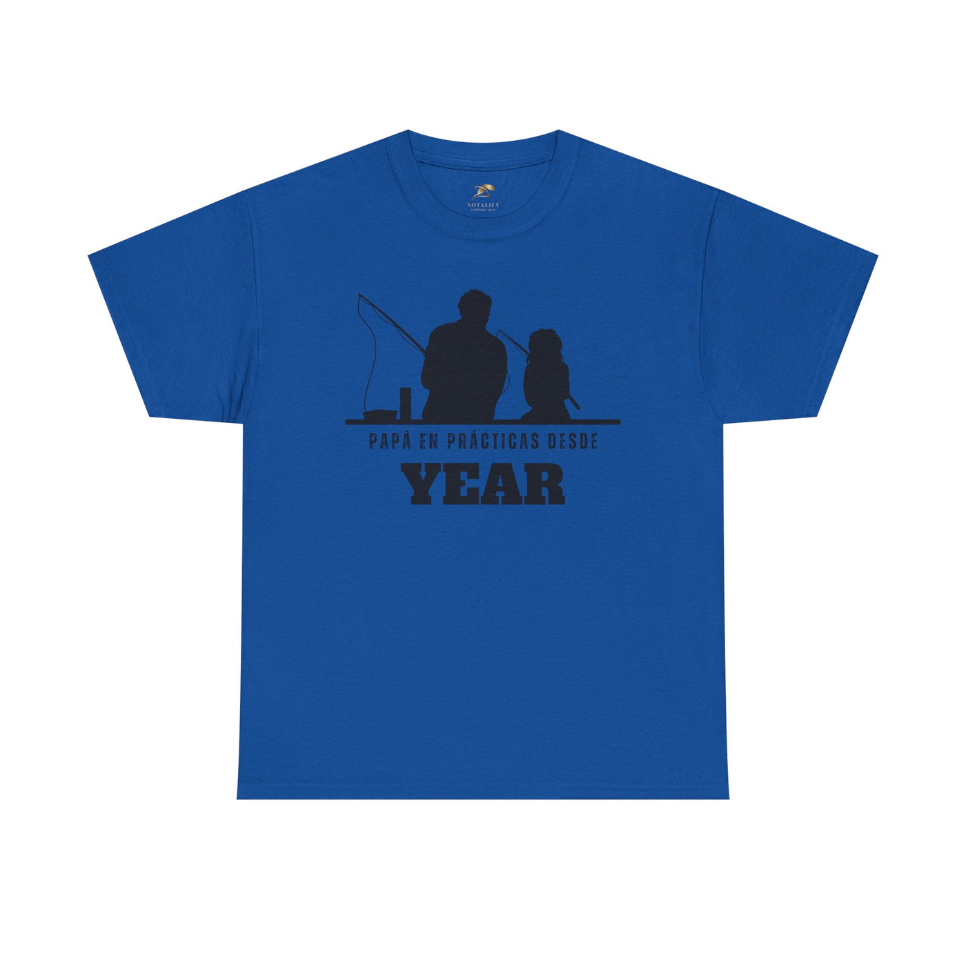Fishing Dad Shirt | Papá en Prácticas Desde [Year] | Personalized Dad & Son/Daughter Fishing Tee | Fathers Day Gift | Spanish Custom T-Shirt