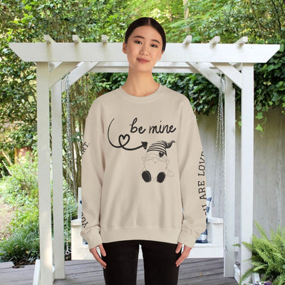 BE MINE Gnome Unisex Sweatshirt, Cozy Crewneck Jumper, Soft Pullover, Gender-Neutral Sweater, Casual Winter Shirt - NOTALIFY