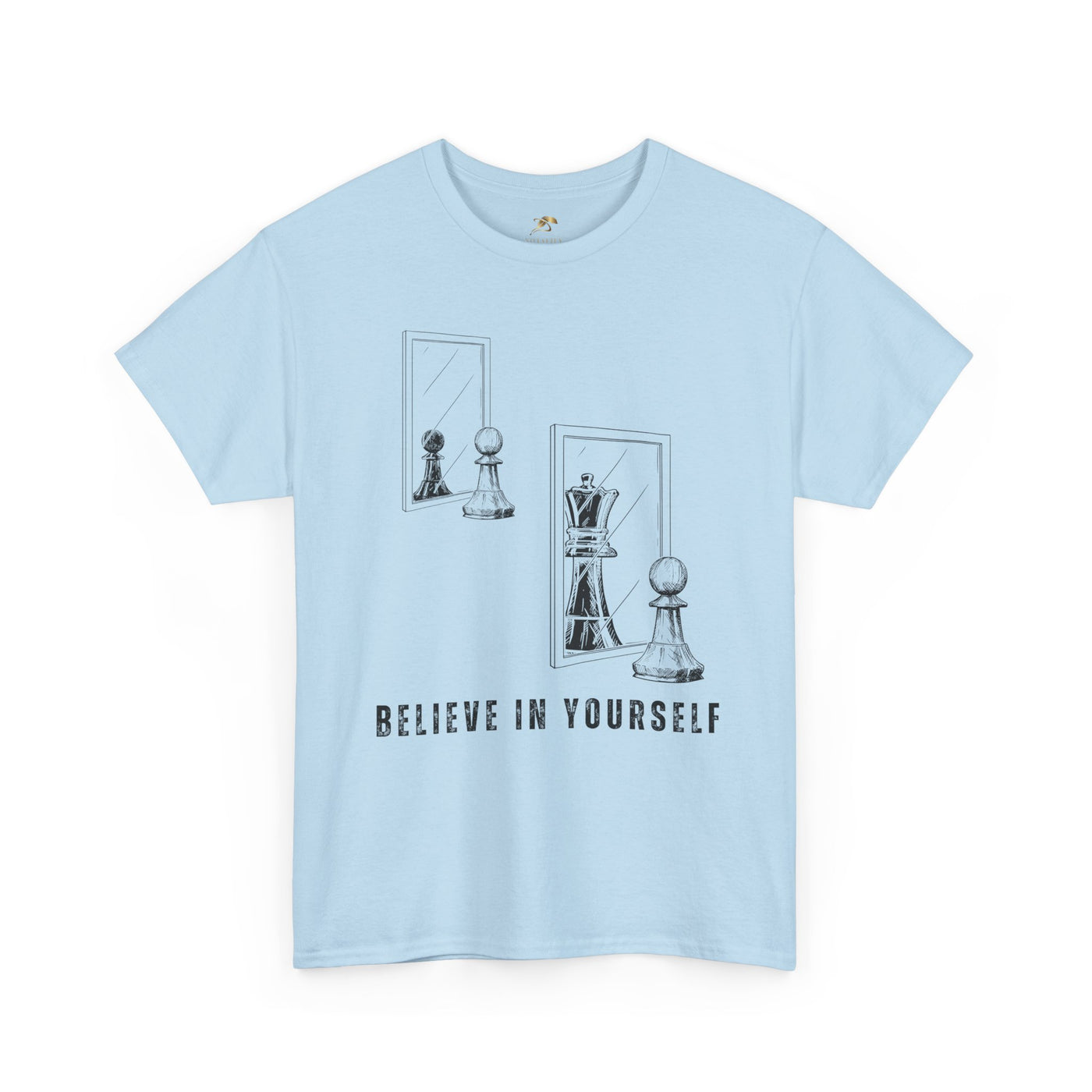 Believe in Yourself. Chess Pawn to King Reflection Tee | Inspirational Self-Esteem Tee | Motivational Shirt | Growth Mindset Gift | Unisex