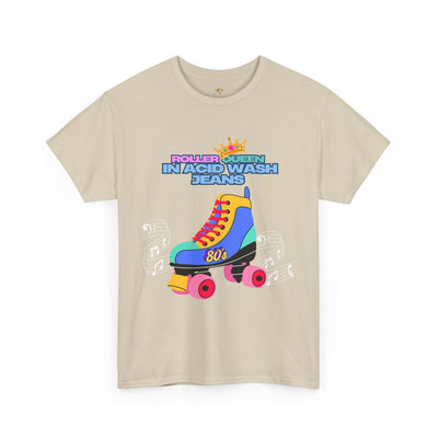 Roller Queen in Acid Wash Tee, Vintage Roller Skating Shirt, Retro 80s Graphic Tee, Unisex Graphic T-Shirt, Roller Derby Shirt, Roller Disco - NOTALIFY