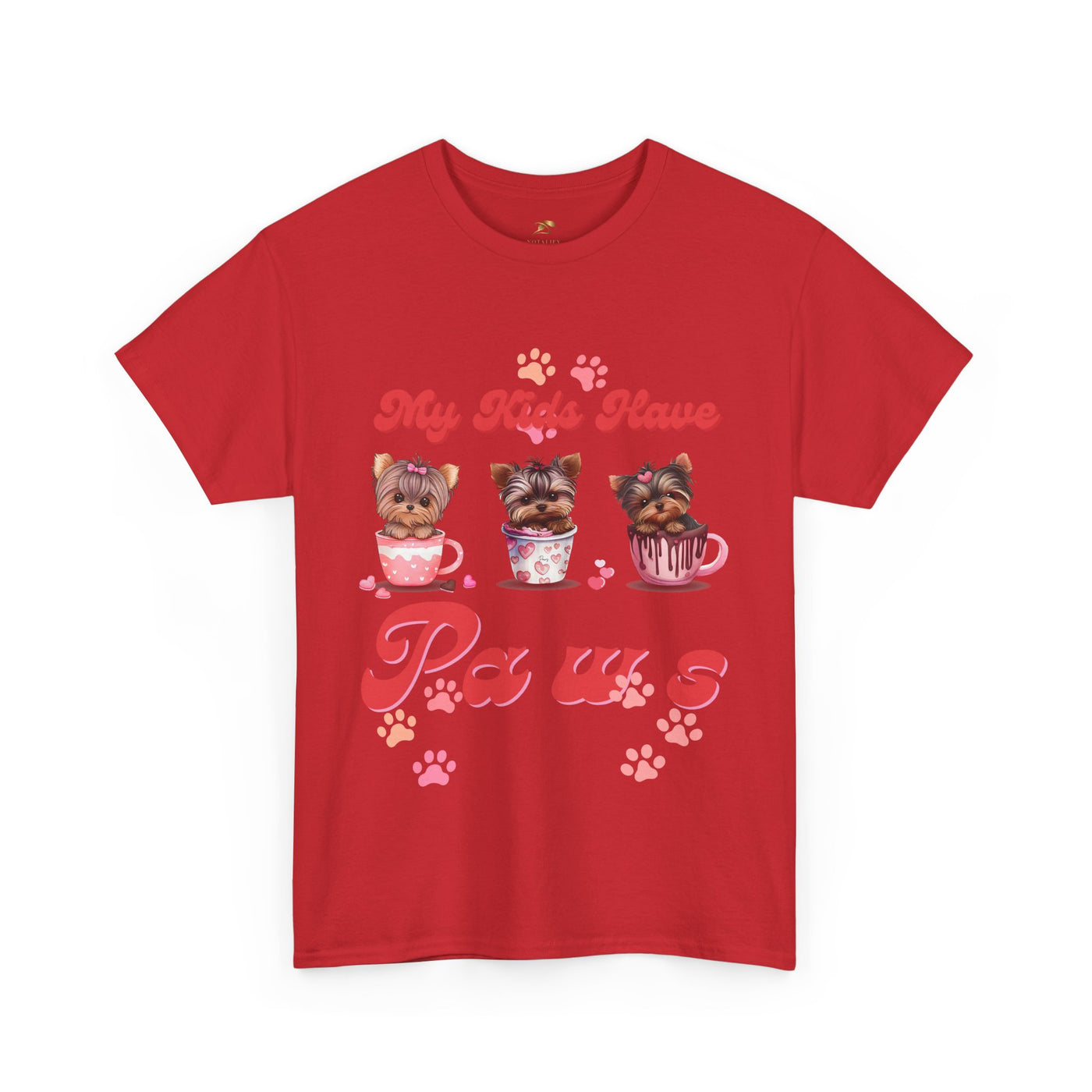 Dog Lover Unisex Tee, Animal Parent Tshirt, My Kids Have Paws Shirt, Cute Puppy Graphic Tee, Pet Owner Gift, Casual Dog Mom Dad Top - NOTALIFY