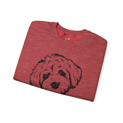 Poodle Dog Lover Sweatshirt, Pet's Name Personalized Gift Idea, Poodle Dog Owner Apparel, Custom Dog Paw Print Jumper, Comfy Crewneck - NOTALIFY