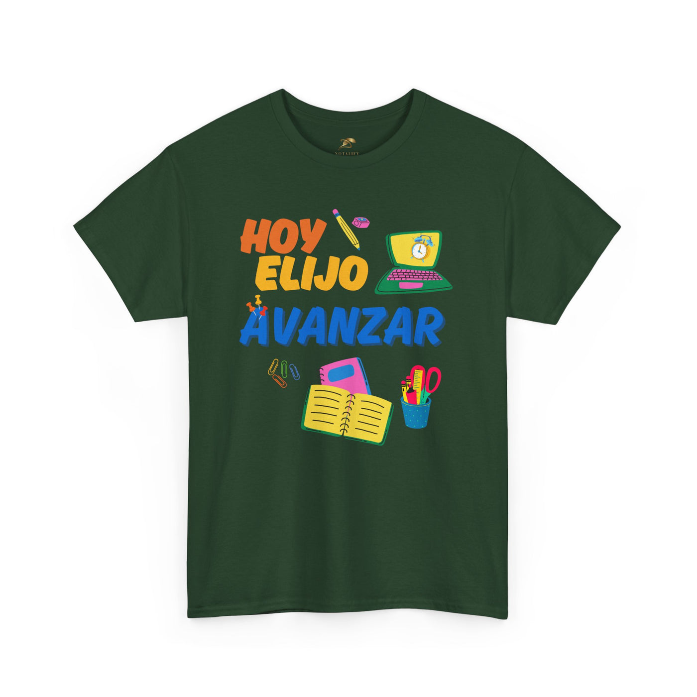 Hoy Elijo Avanzar Spanish Motivational T-Shirt | Back to School Teacher Tee | Growth Mindset Shirt | Spanish Student Gift | Unisex Tee