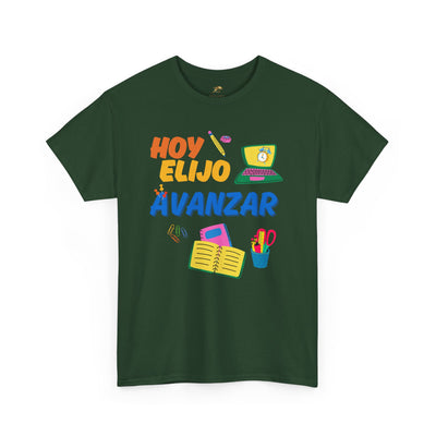 Hoy Elijo Avanzar Spanish Motivational T-Shirt | Back to School Teacher Tee | Growth Mindset Shirt | Spanish Student Gift | Unisex Tee