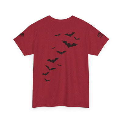 NOTALIFY Halloween Just Here for the Boo Graphic Tee, Spooky T-Shirt, Fun Fall Apparel, Unisex Halloween Tee, Gnome & Bats