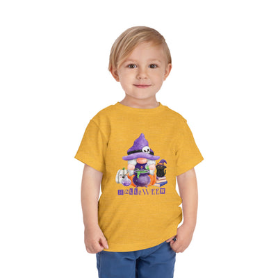 NOTALIFY Halloween Gnome Toddler TEE 1| Cute Fall Tee with Pumpkin | Soft Cotton Short Sleeve | Spooky Autumn Outfit for Kids