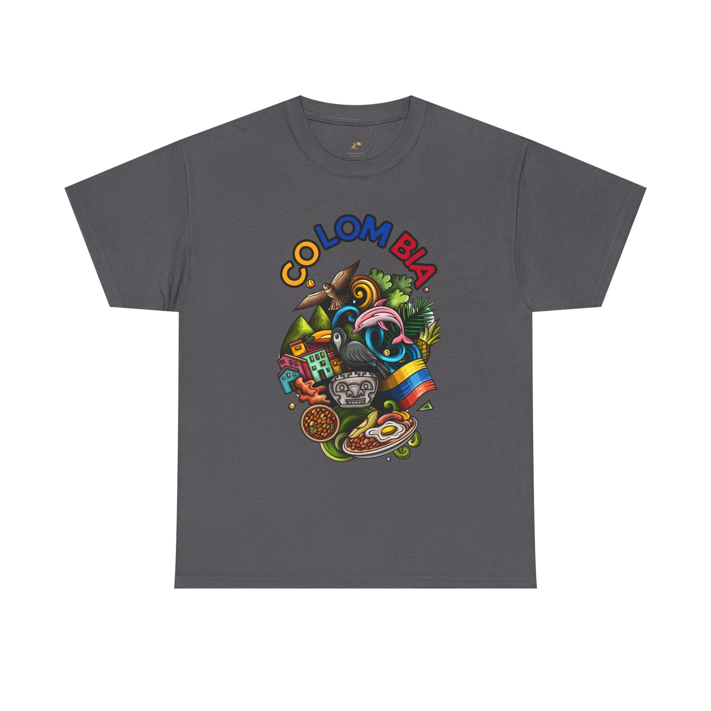 Colorful Unisex Heavy Cotton Tee with Joyful Message, Fun T-Shirt, Casual Wear, Gift for Friends, Summer Vibes, Festival Apparel - NOTALIFY