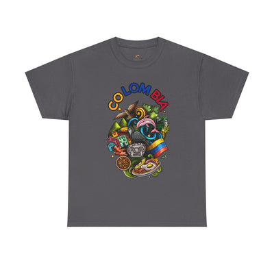Colorful Unisex Heavy Cotton Tee with Joyful Message, Fun T-Shirt, Casual Wear, Gift for Friends, Summer Vibes, Festival Apparel - NOTALIFY