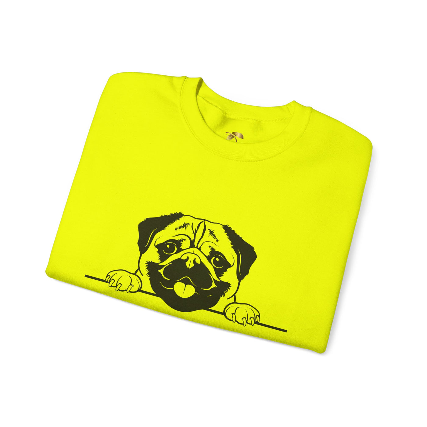Pug Dog Lover Sweatshirt, Pet's Name Personalized Gift Idea, Pug Dog Owner Apparel, Custom Dog Paw Print Jumper, Comfy Crewneck - NOTALIFY