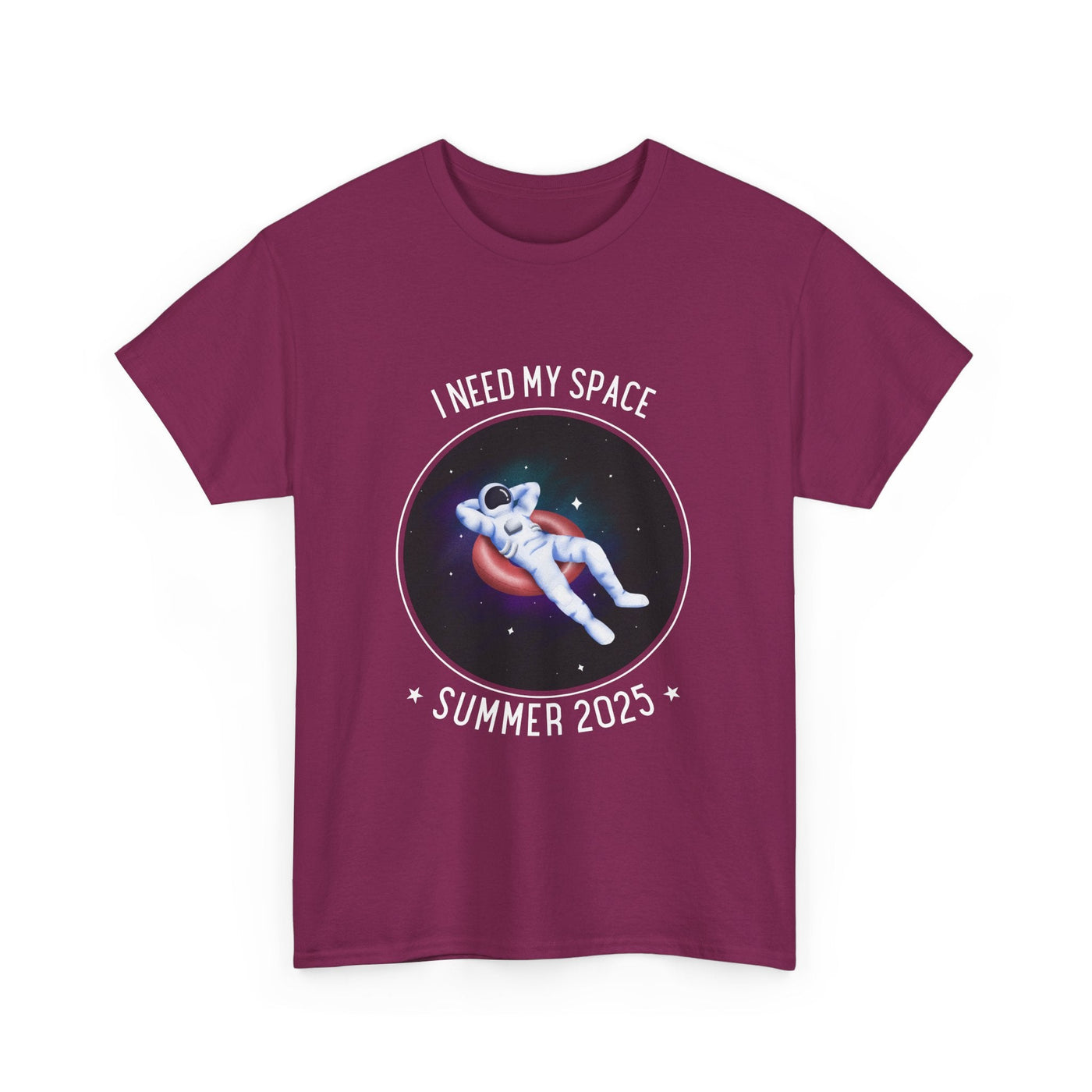 Astronaut Space Vibes Tee with galaxy graphic and relaxed vibe design.