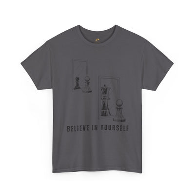 Believe in Yourself. Chess Pawn to King Reflection Tee | Inspirational Self-Esteem Tee | Motivational Shirt | Growth Mindset Gift | Unisex