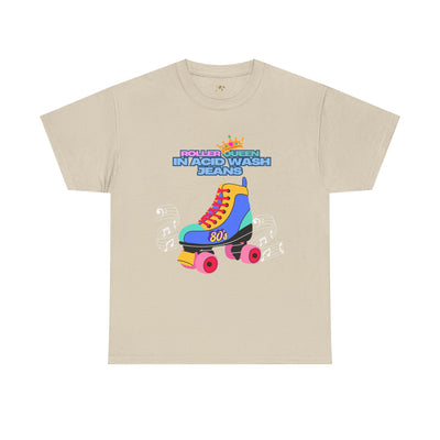 Roller Queen in Acid Wash Tee, Vintage Roller Skating Shirt, Retro 80s Graphic Tee, Unisex Graphic T-Shirt, Roller Derby Shirt, Roller Disco - NOTALIFY