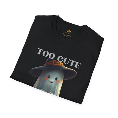 NOTALIFY Too Cute to Spook Halloween Ghost TEE | Adorable Pumpkin Lantern Tee | Cotton Short Sleeve | Fall Outfit for Kids