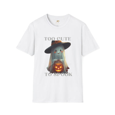 NOTALIFY Too Cute to Spook Halloween Ghost TEE | Adorable Pumpkin Lantern Tee | Cotton Short Sleeve | Fall Outfit for Kids