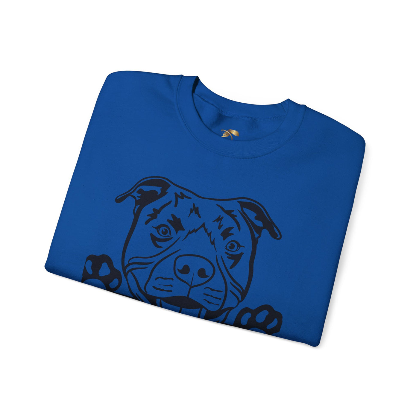 Pit Bull Lover Sweatshirt, Pet's Name Personalized Gift Idea, Pit Bull Dog Owner Apparel, Custom Dog Paw Print Jumper, Comfy Crewneck - NOTALIFY