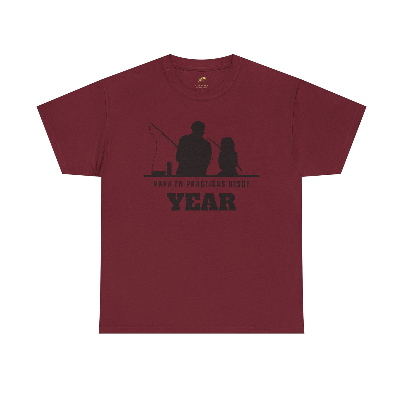 Fishing Dad Shirt | Papá en Prácticas Desde [Year] | Personalized Dad & Son/Daughter Fishing Tee | Fathers Day Gift | Spanish Custom T-Shirt